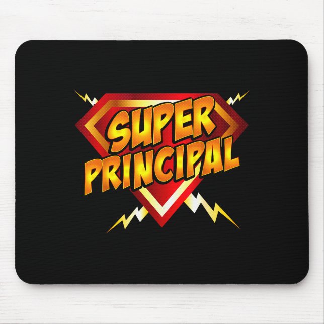 Mousepad Super Principal Back To School Educational Superhe (Frente)