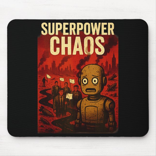 Mousepad Super Wer Chaos Dystoan Satire War Consequences Gi (Frente)