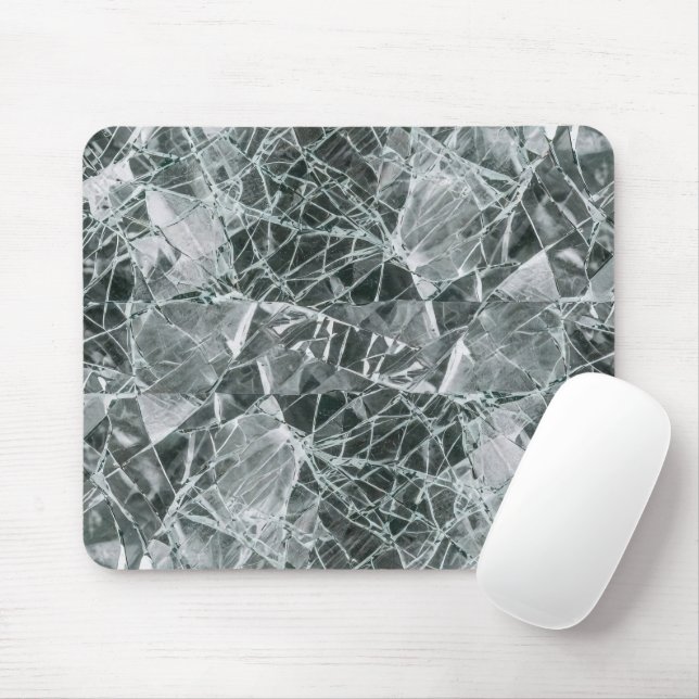 Mousepad Superfície de Vidro Quebrado (Estilo 5) Pintura a  (Com mouse)