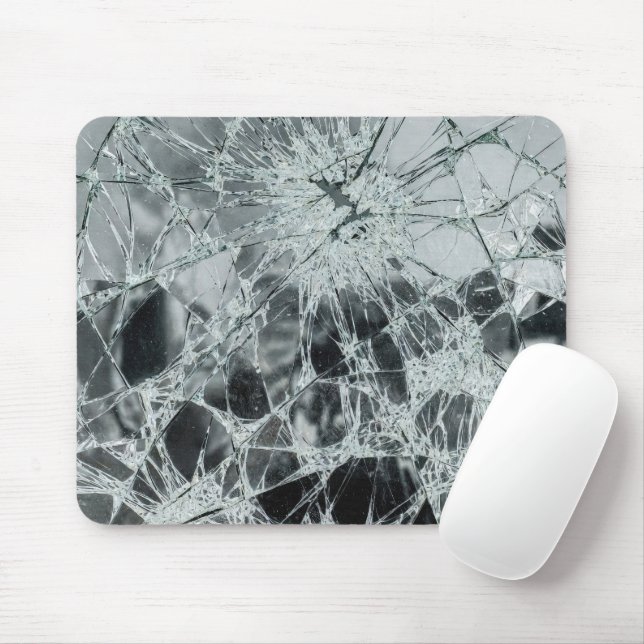 Mousepad Superfície de Vidro Quebrado (Estilo 6) Pintura a  (Com mouse)