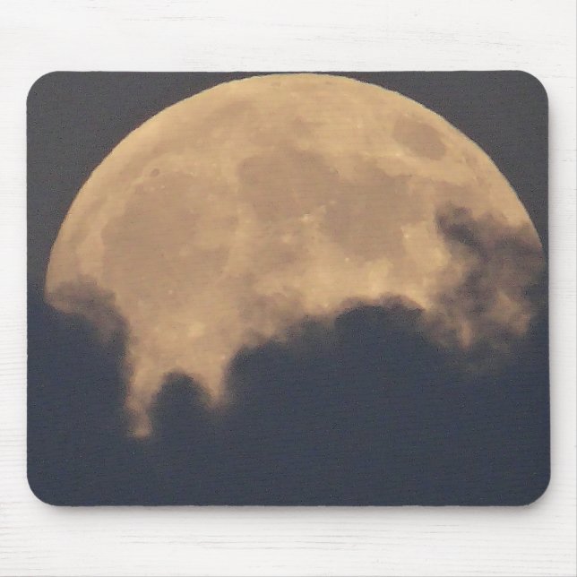 Mousepad Superlua em nuvens de cinza (Frente)