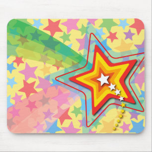 Mousepad Superstar Arco-Íris Colorido Mouse Personalizado p