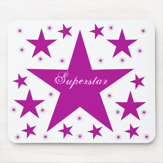 Mousepad Superstar Mousepad, Roxo (Frente)