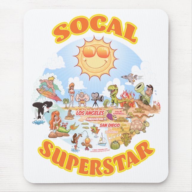Mousepad Superstar SoCal (Frente)