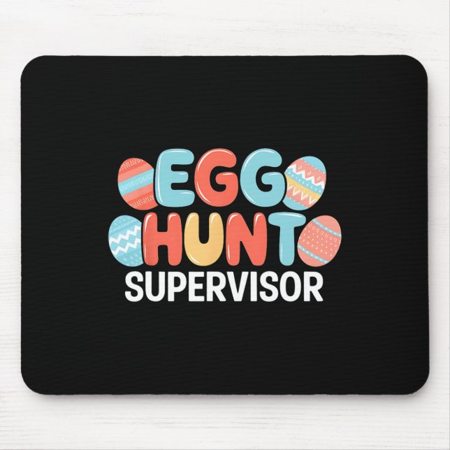 Mousepad Supervisor de Caça aos Ovos de Páscoa Coelho Bunny (Frente)