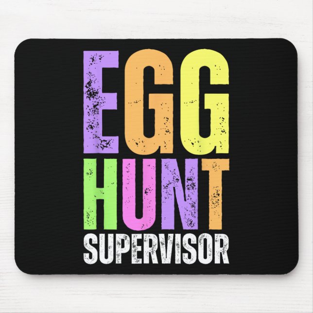 Mousepad Supervisor de Caça aos Ovos de Páscoa Divertido Mã (Frente)