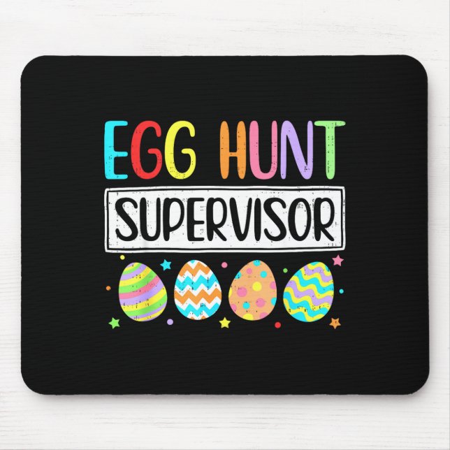 Mousepad Supervisor de Caça aos Ovos de Páscoa Mãe Pai Home (Frente)