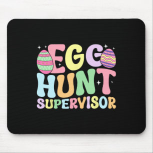 Mousepad Supervisor de Caça de Ovos Retro Festa de Caça de 
