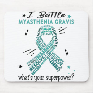 Mousepad Suportar a Miastenia Gravis Warrior Gifts