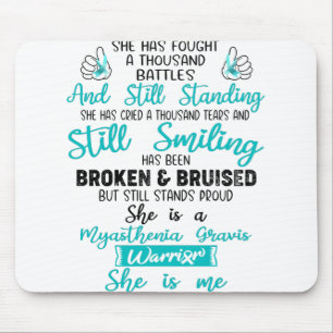 Mousepad Suportar a Miastenia Gravis Warrior Gifts