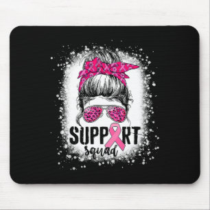 Mousepad Suportar Cancer da Mama do Guerreiro Rosa-Rosa-Tro