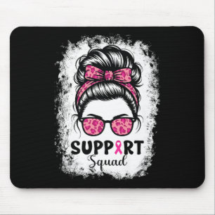 Mousepad Suportar Cancer da Mama do Guerreiro Rosa-Rosa-Tro