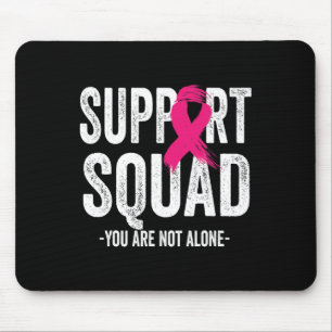 Mousepad Suportar Cancer de Fita Rosa Quadrado do Guerreiro