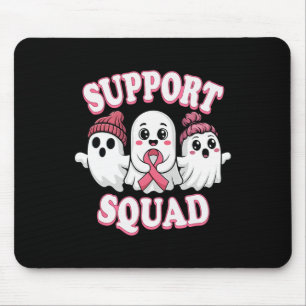 Mousepad Suportar Cancer De Mama Fantasma De Fita Rosa Quad