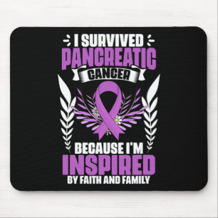 Mousepad Suportar o Câncer de pâncreas de Sobrevivência Pân