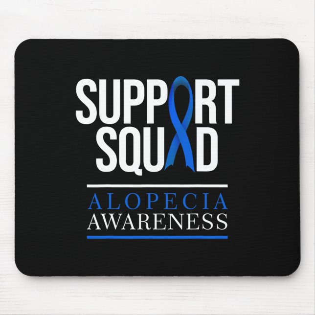Mousepad Suportar Perda de Cabelo de Sensibilização de Esqu (Frente)