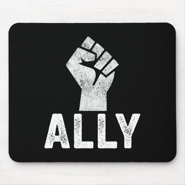 Mousepad Suporte a Blm Ally Fist do Problema de Vida Negra (Frente)