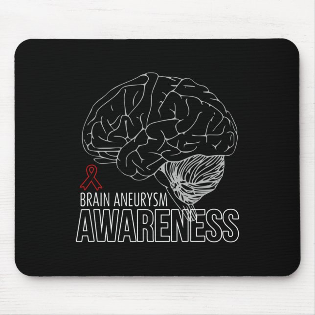 Mousepad Suporte à conscientização do neurísmo cerebral 1 (Frente)