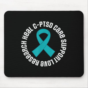 Mousepad Suporte à faixa de sensibilização C-ptsd mês