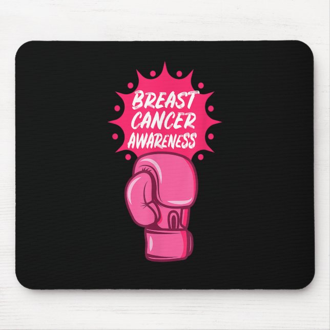 Mousepad Suporte a luvas de sensibilização para o Cancer da (Frente)