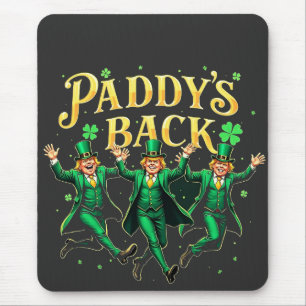 Mousepad Suporte a Trump de Dia de São Patrício Engraçado d