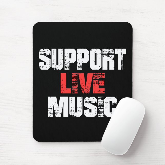 Mousepad Suporte ao Live Music (Com mouse)