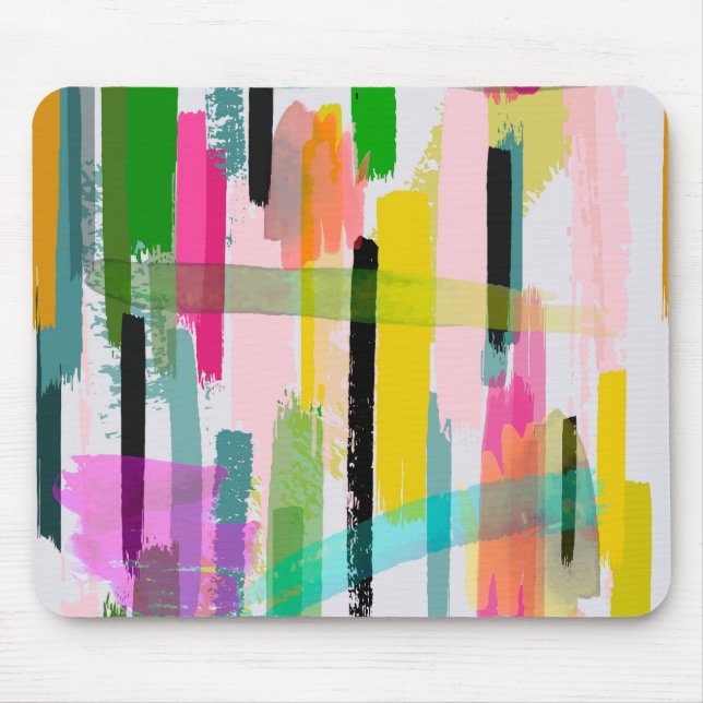Mousepad Suporte colorido para mouse Abstrato (Frente)