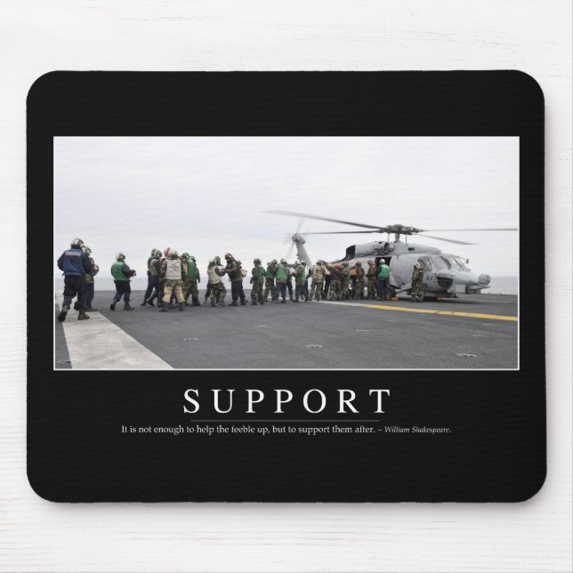 Mousepad Suporte: Cotação Inspiracional (Frente)