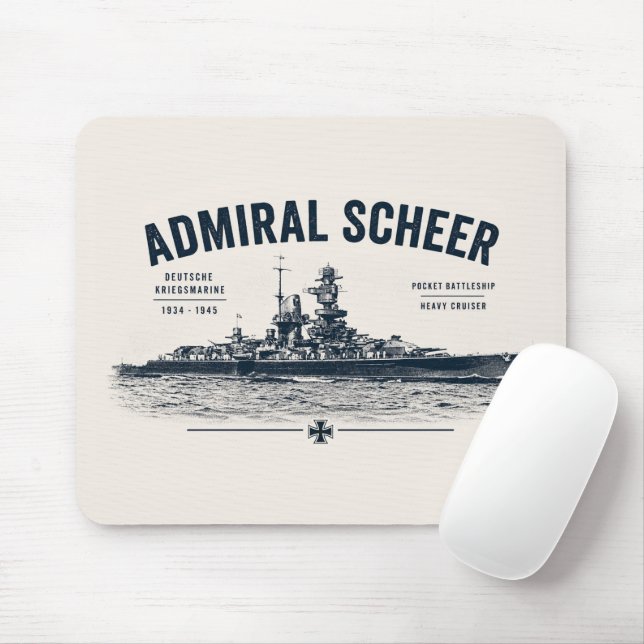 Mousepad Suporte de mouse Admiral Scheer (Com mouse)