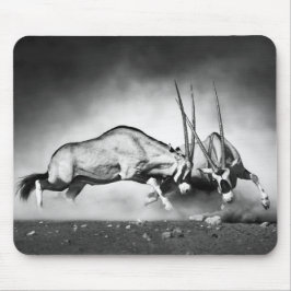 Mousepad Suporte de Mouse Antílopes Lutando
