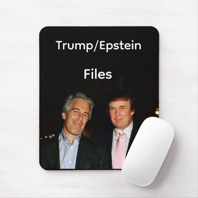 Mousepad Suporte de Mouse Arquivos Trump/Epstein (Com mouse)