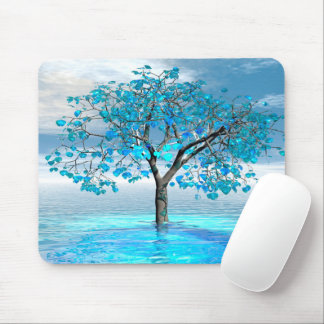 Mousepad Suporte de Mouse Árvore Cristal Azul