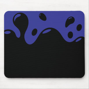 Mousepad Suporte de Mouse Azul e Preto