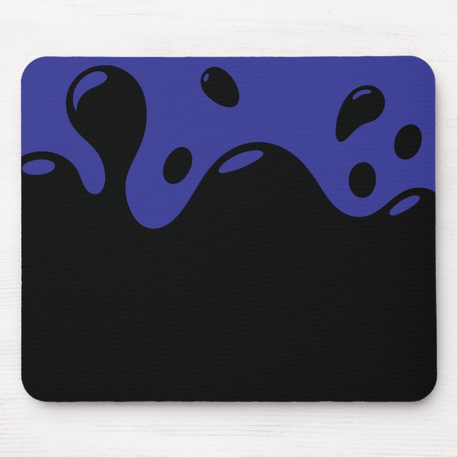 Mousepad Suporte de Mouse Azul e Preto (Frente)