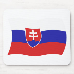 Mousepad Suporte de Mouse Bandeira da Eslováquia