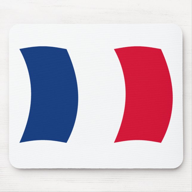 Mousepad Suporte de Mouse Bandeira da França (Frente)