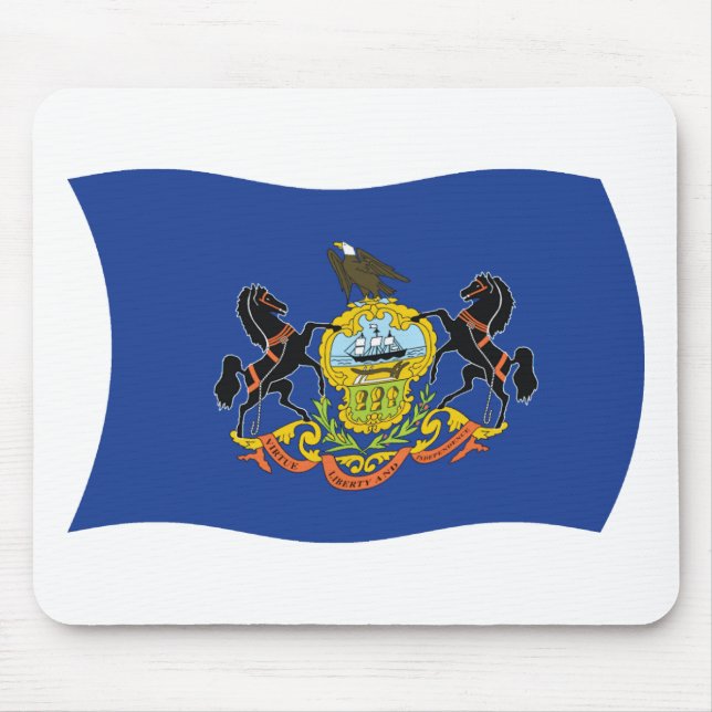 Mousepad Suporte de Mouse Bandeira da Pensilvânia (Frente)