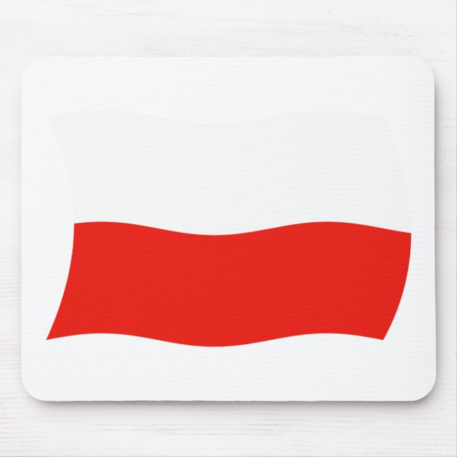 Mousepad Suporte de Mouse Bandeira da Polônia (Frente)