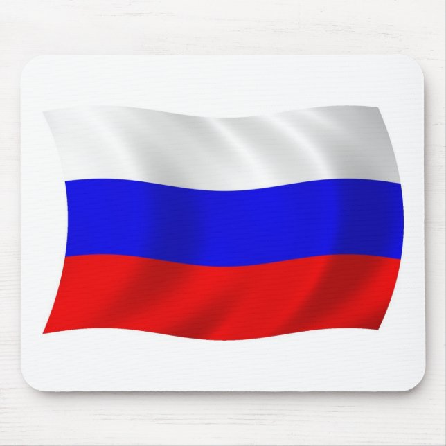Mousepad Suporte de Mouse Bandeira da Rússia (Frente)