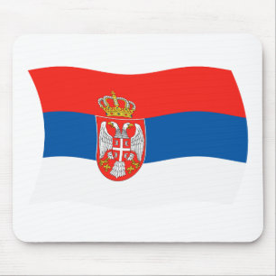 Mousepad Suporte de Mouse Bandeira da Sérvia