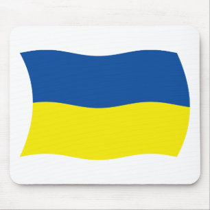 Mousepad Suporte de Mouse Bandeira da Ucrânia