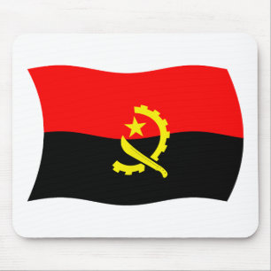 Mousepad Suporte de Mouse Bandeira de Angola