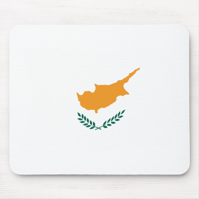 Mousepad Suporte de Mouse Bandeira de Chipre (Frente)