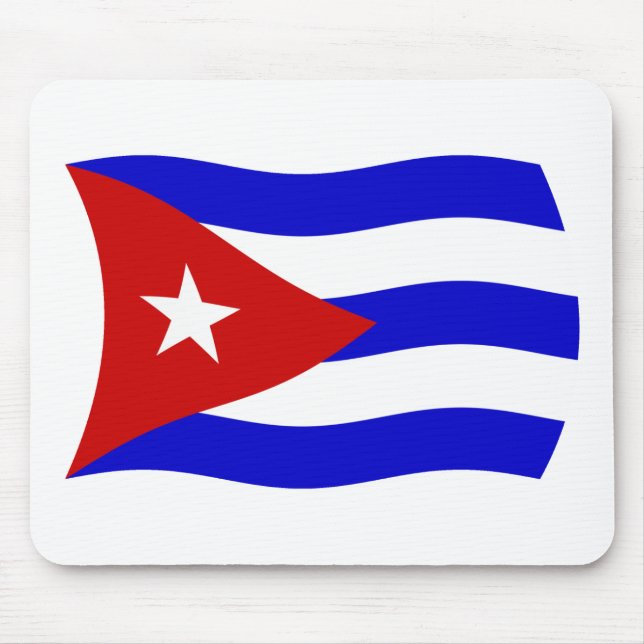 Mousepad Suporte de Mouse Bandeira de Cuba (Frente)