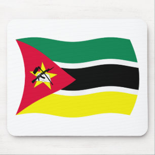Mousepad Suporte de Mouse Bandeira de Moçambique