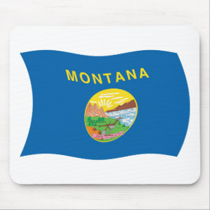 Mousepad Suporte de Mouse Bandeira de Montana
