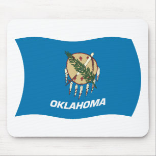 Mousepad Suporte de Mouse Bandeira de Oklahoma