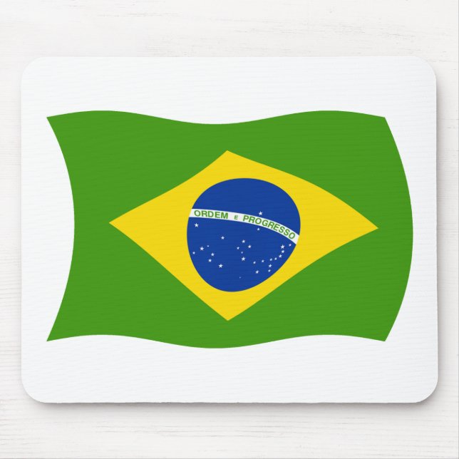 Mousepad Suporte de Mouse Bandeira do Brasil (Frente)