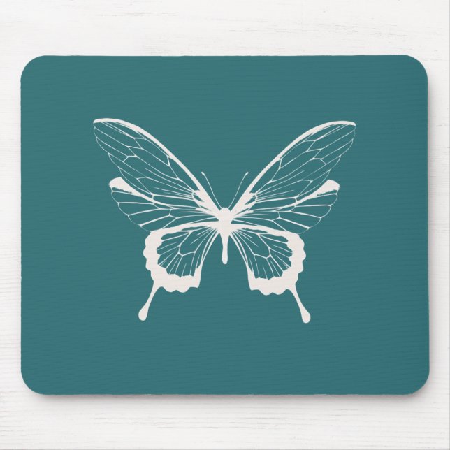 Mousepad Suporte de Mouse Borboleta (Frente)