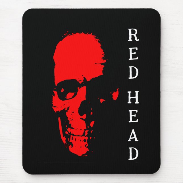 Mousepad Suporte de Mouse Cabeça Vermelha (Frente)